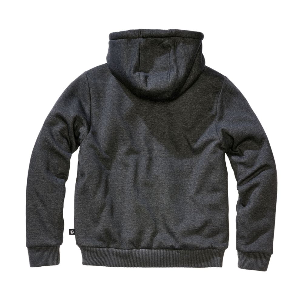 Brandit - Sweat Teddylining Zip hoodie - Black